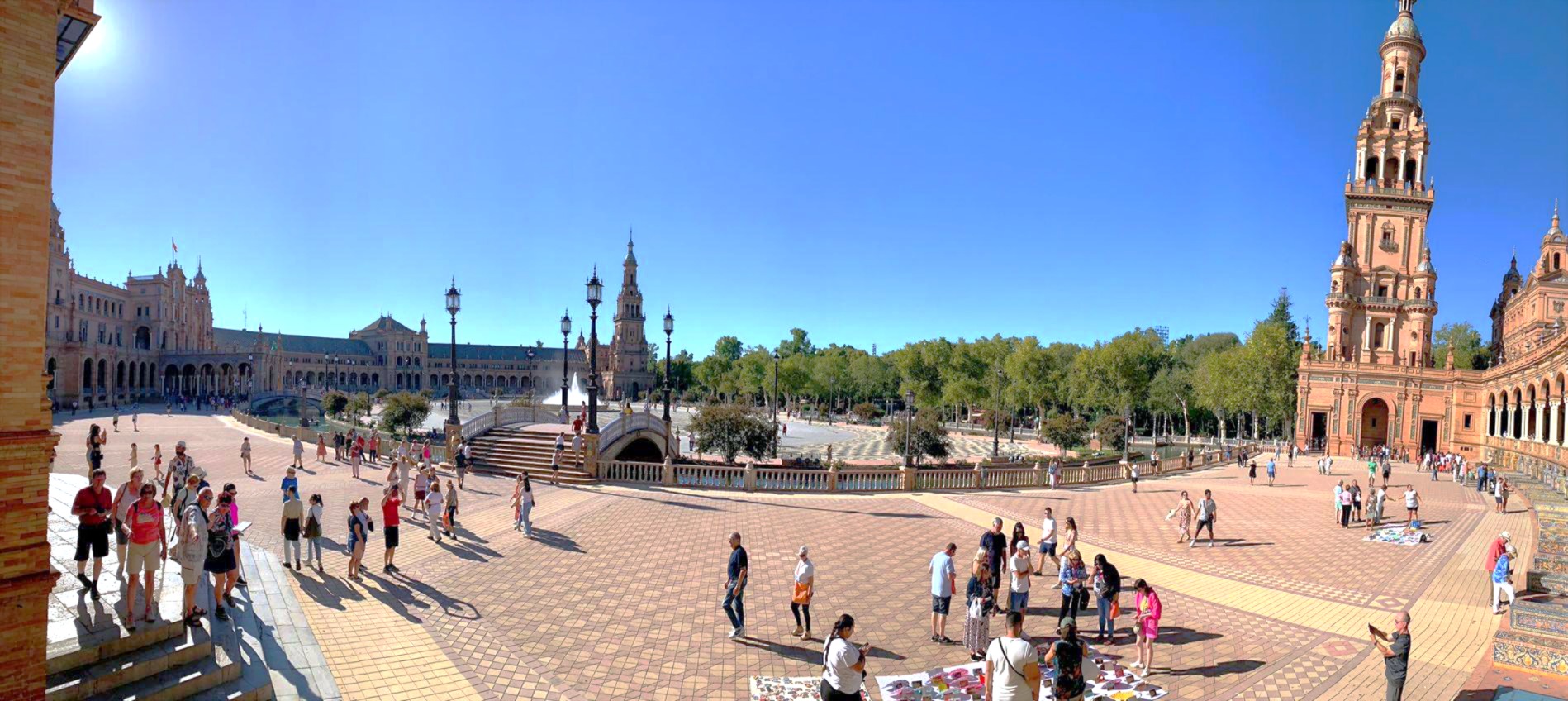 Plaza de España en la excursion de Sevilla