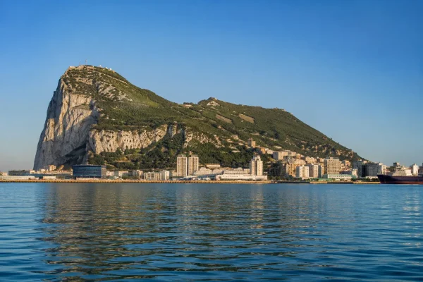 View of Gibraltar from the bay